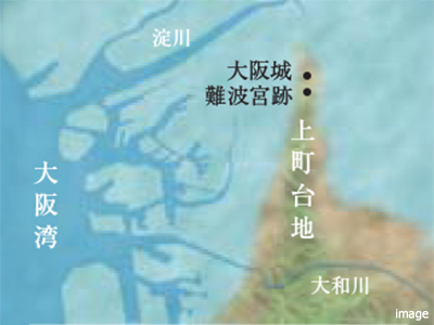 上町台地概念図｜グランドメゾン上町台レジデンスタワー