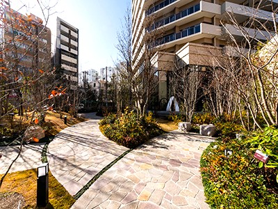 庭園｜グランドメゾン上町台レジデンスタワー